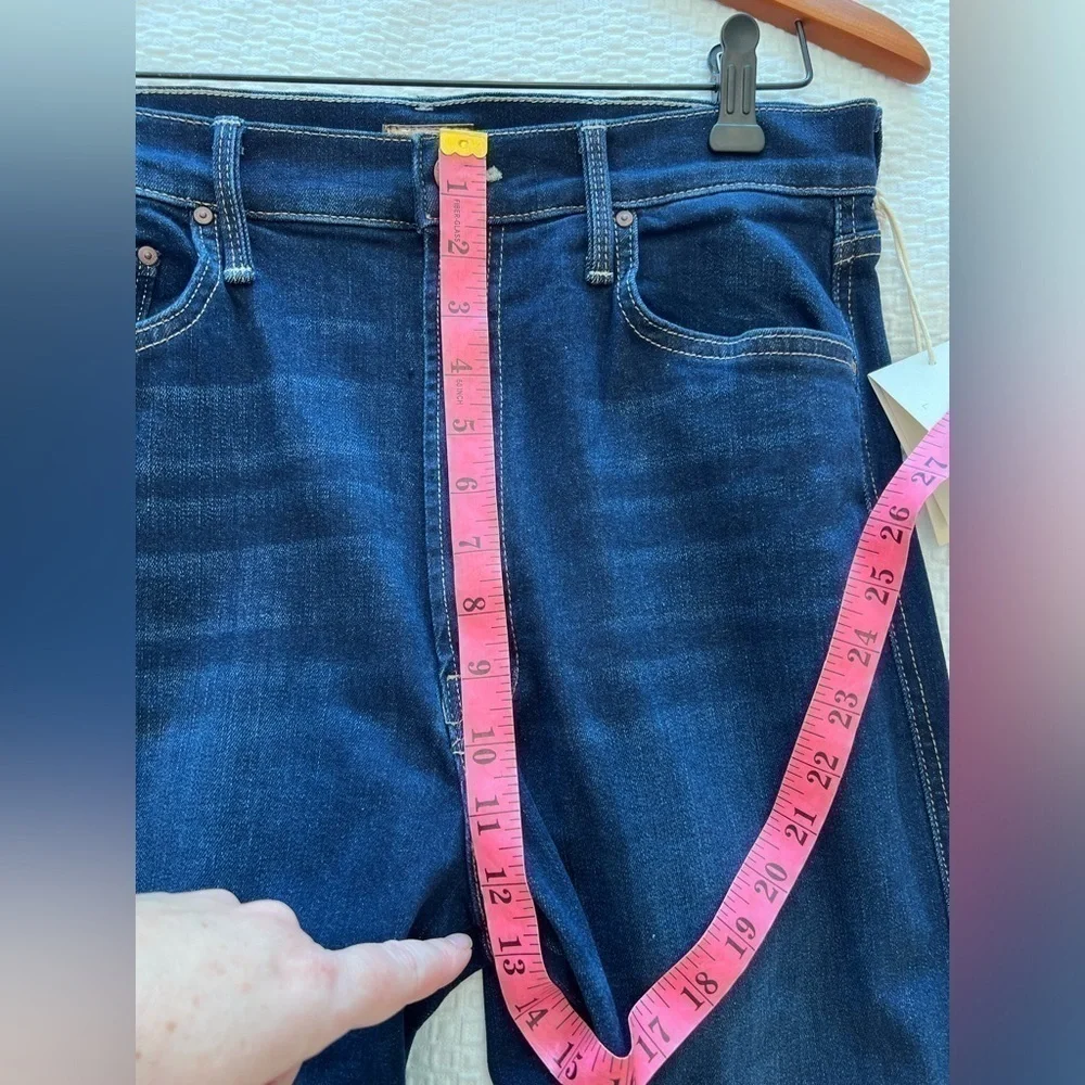 MOTHER HIGH WAISTED DOUBLE RIDER SKIMP JEANS OFF LIMITS